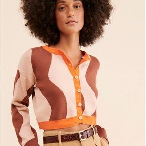 PASTICHE Free People Pola Knit Cardigan, Size S, EUC